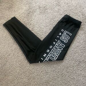 🖤Women’s Black Graphic Los Angeles Leggings